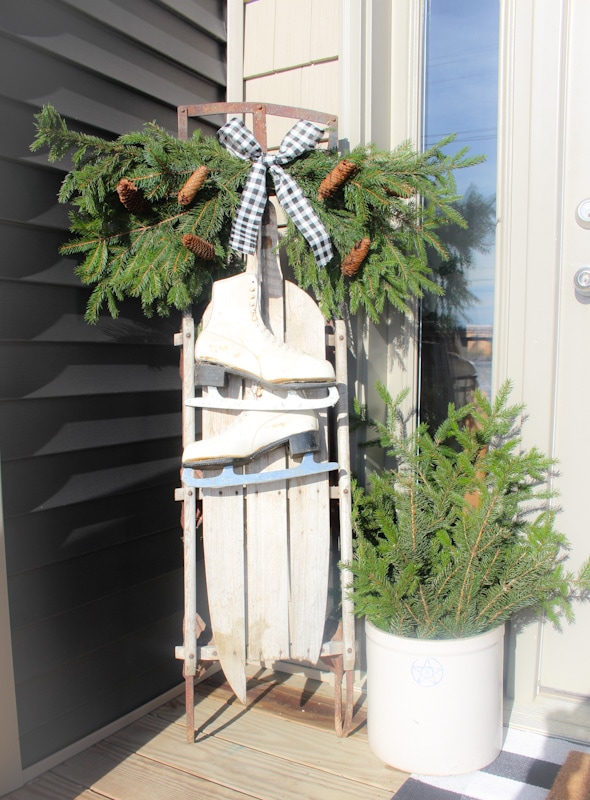 Winter Front Porch Decor