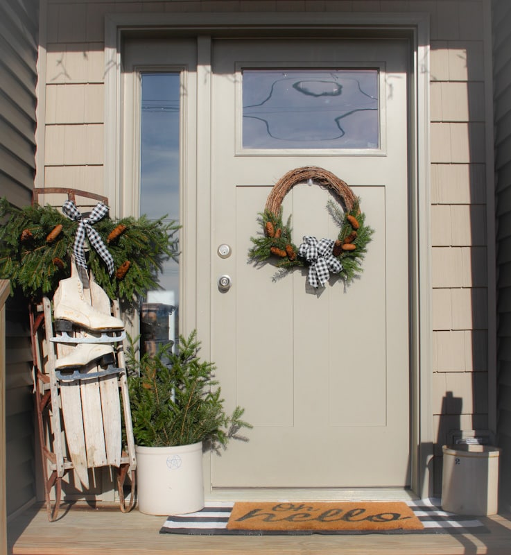 Winter fRont Porch Decor